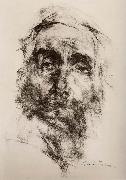 Head portrait of old man Nikolay Fechin